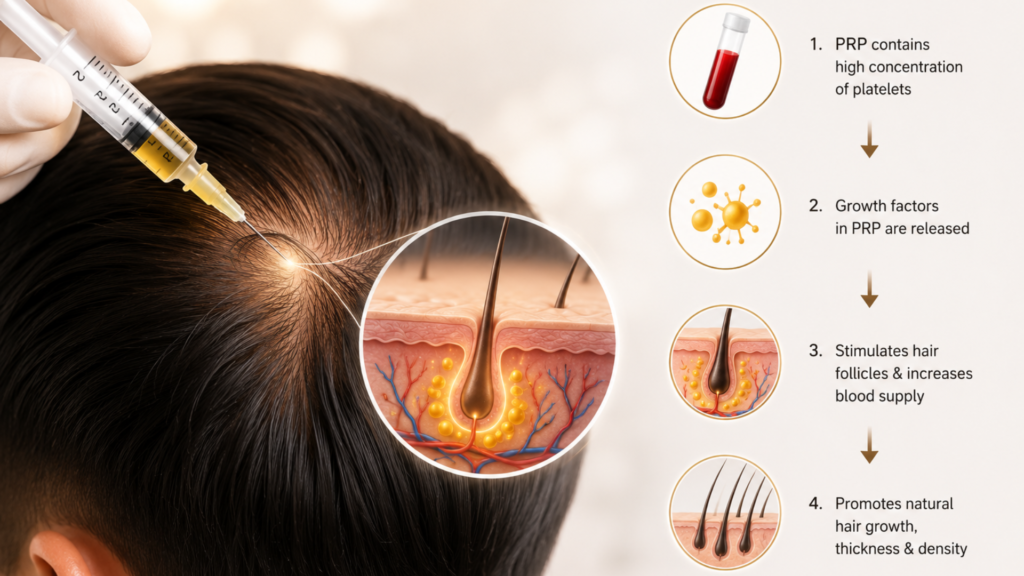 Benefits of PRP Treatment for Hair Growth - non-surgical therapy for thicker, fuller hair